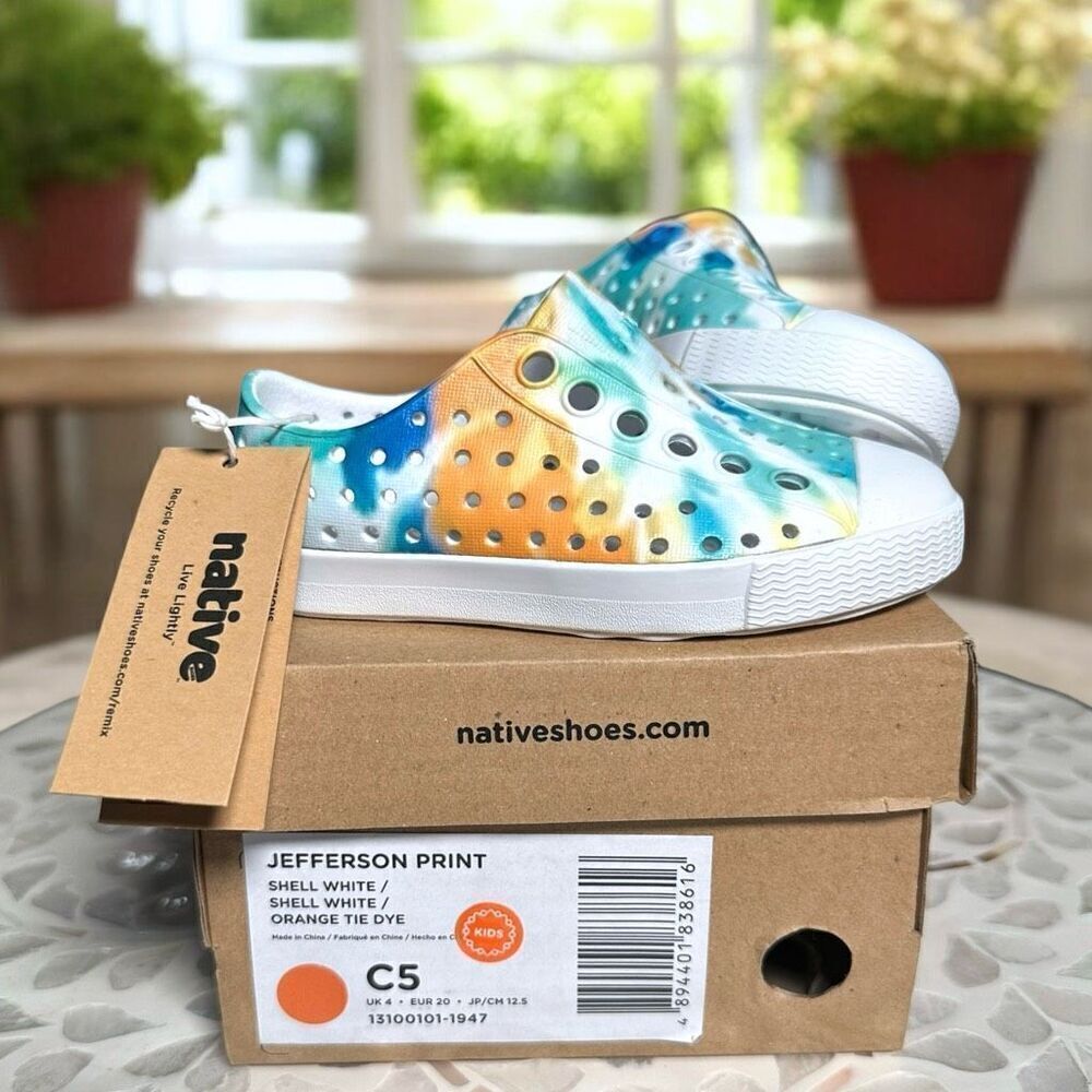 Native Shoes Jefferson Unisex Toddler Baby Slip-On Water Shoes Sneaker Size C5 N